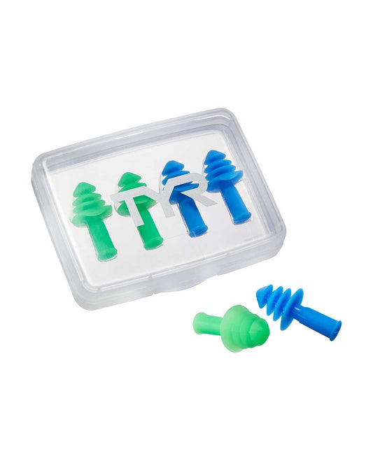 TYR Ergo Ear Plugs 4 PK Blue/Green